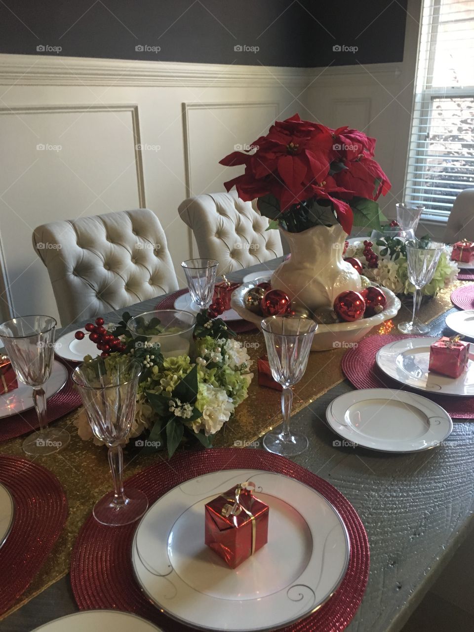 Holiday tablescape