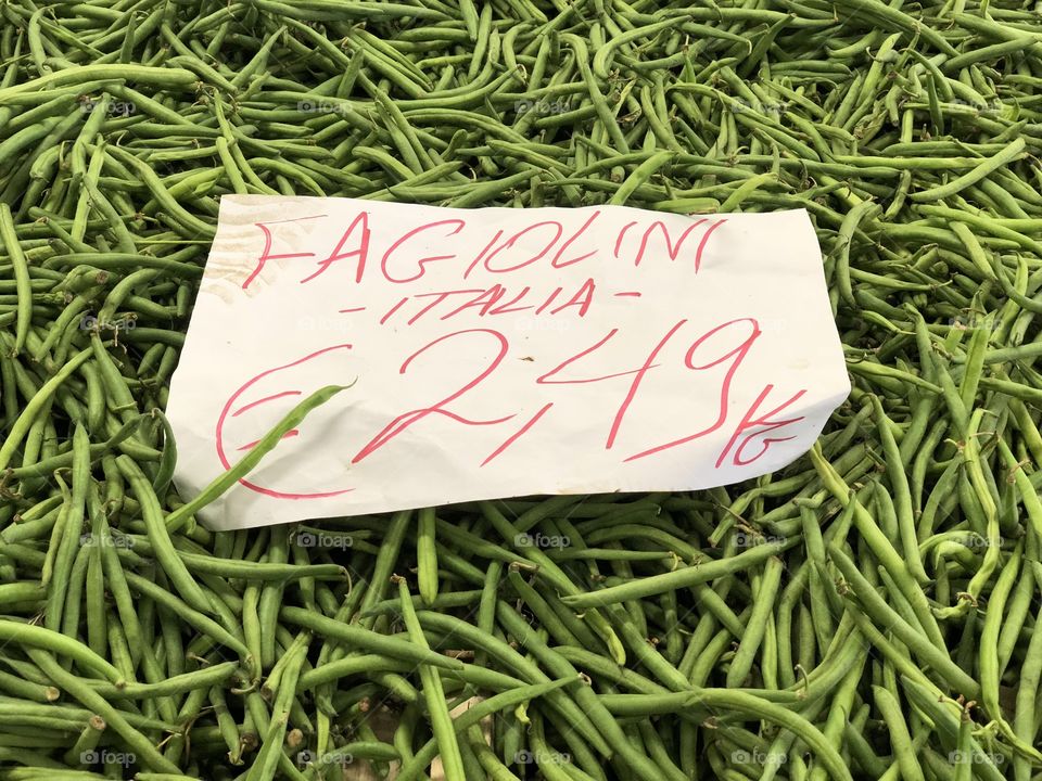 Green beans from Italy