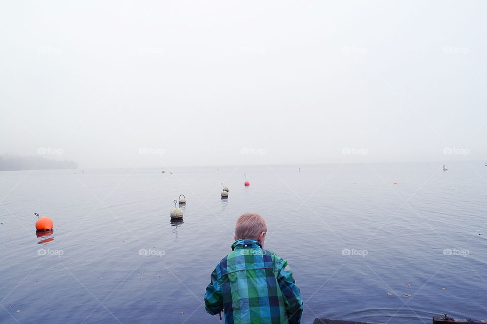 Boy at the lake