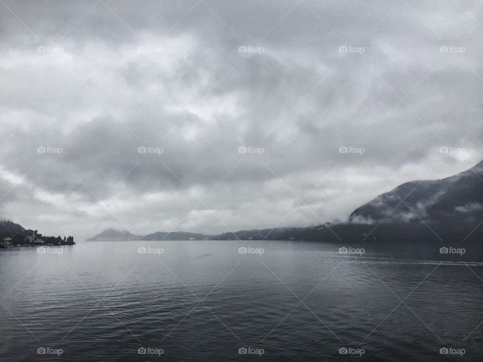 Water, Landscape, Storm, Fog, Lake