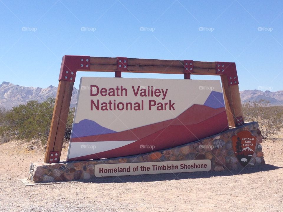 Death valley sign