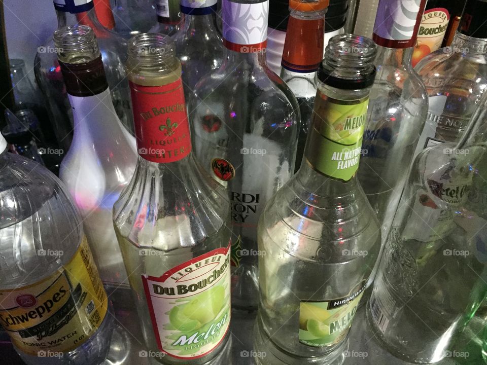 Liquor bottles 