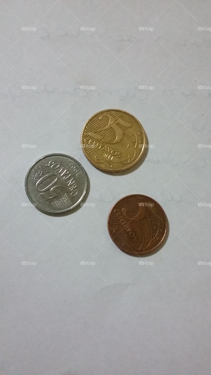 moedas brasileiras! centavos.