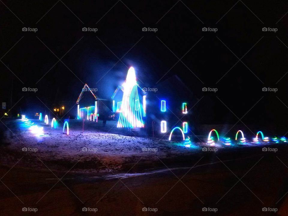 Christmas lights show 