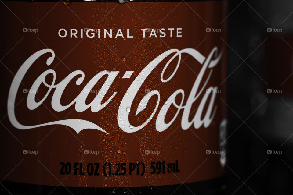 Coca Cola original taste product photography 
