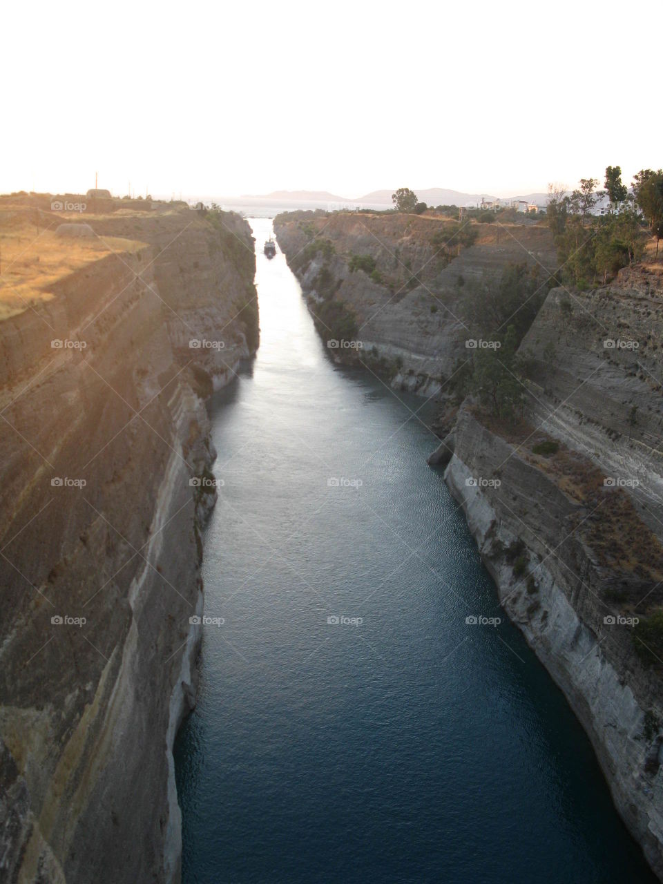 Landscape in Corynthe in Greece