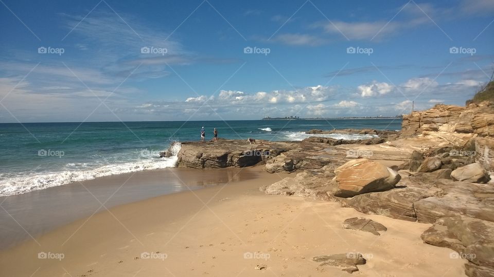 Beach walk, Sunshine Coast
