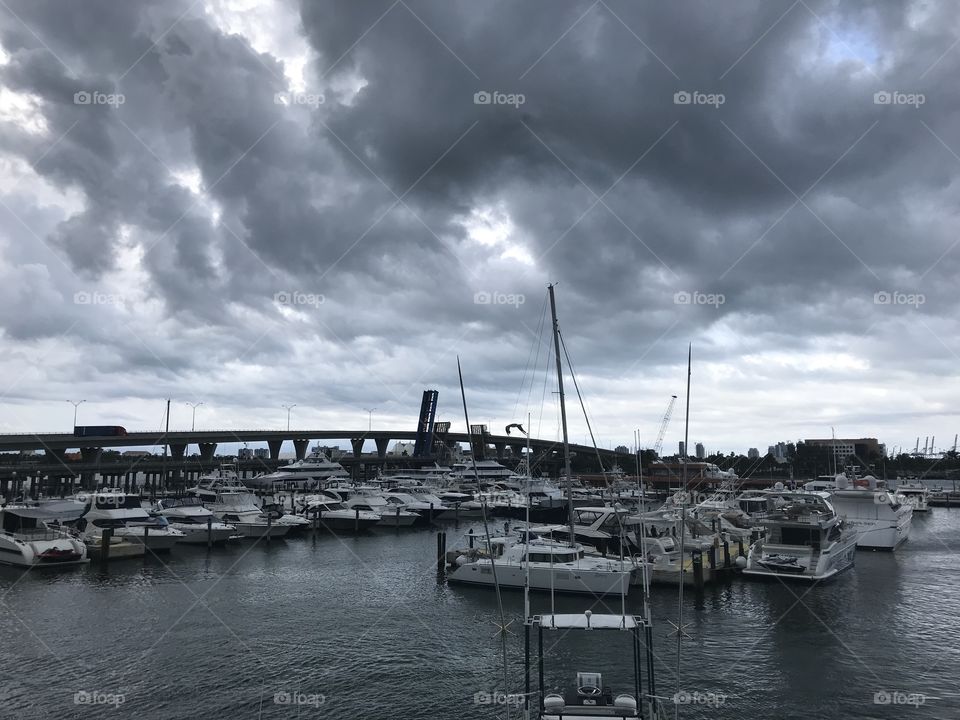 Cloudy Skies on Miami Beach