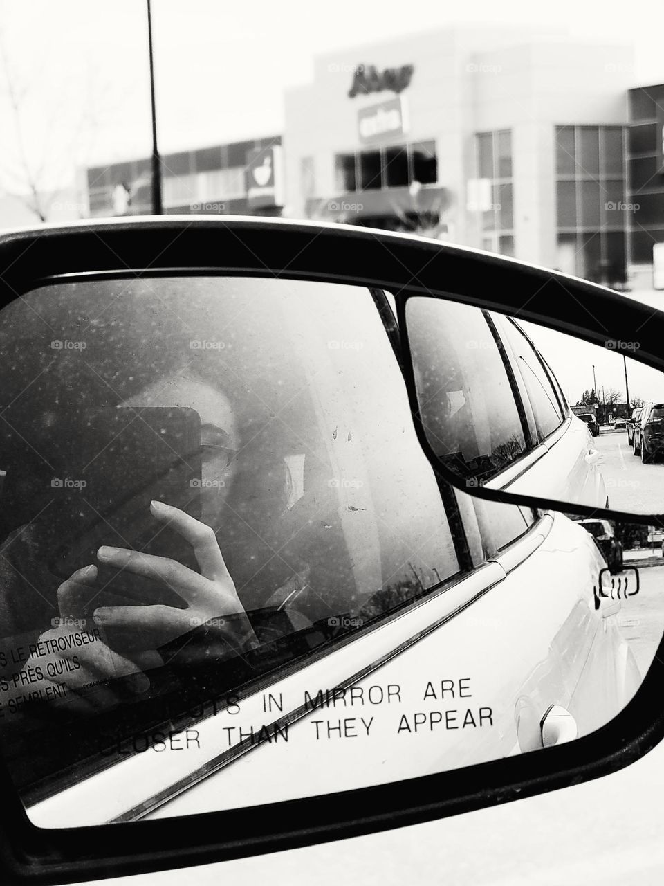 reflection of me in a superstore