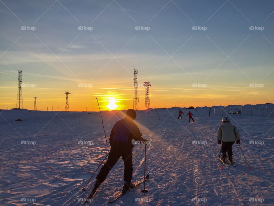 Skiing