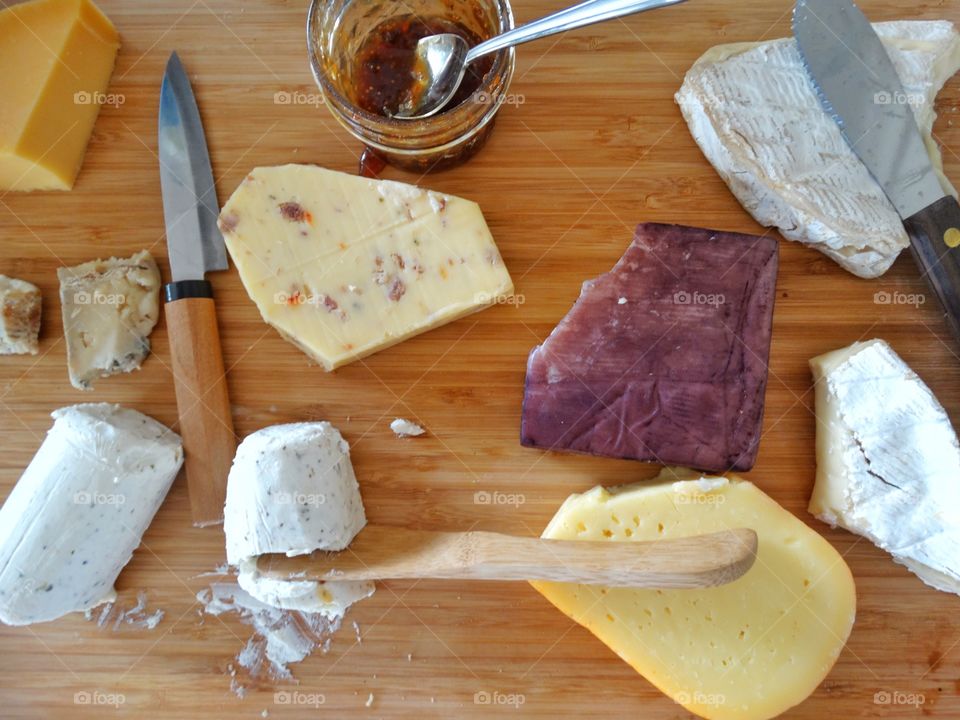 Selection Of Cheeses