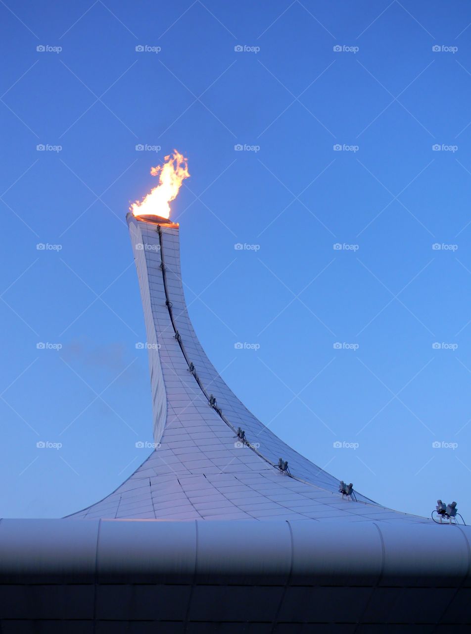 Bowl of the Olympic fire after_Sochi