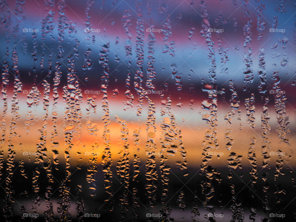 Water drops on a window. 