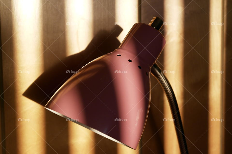 Pink desk light 