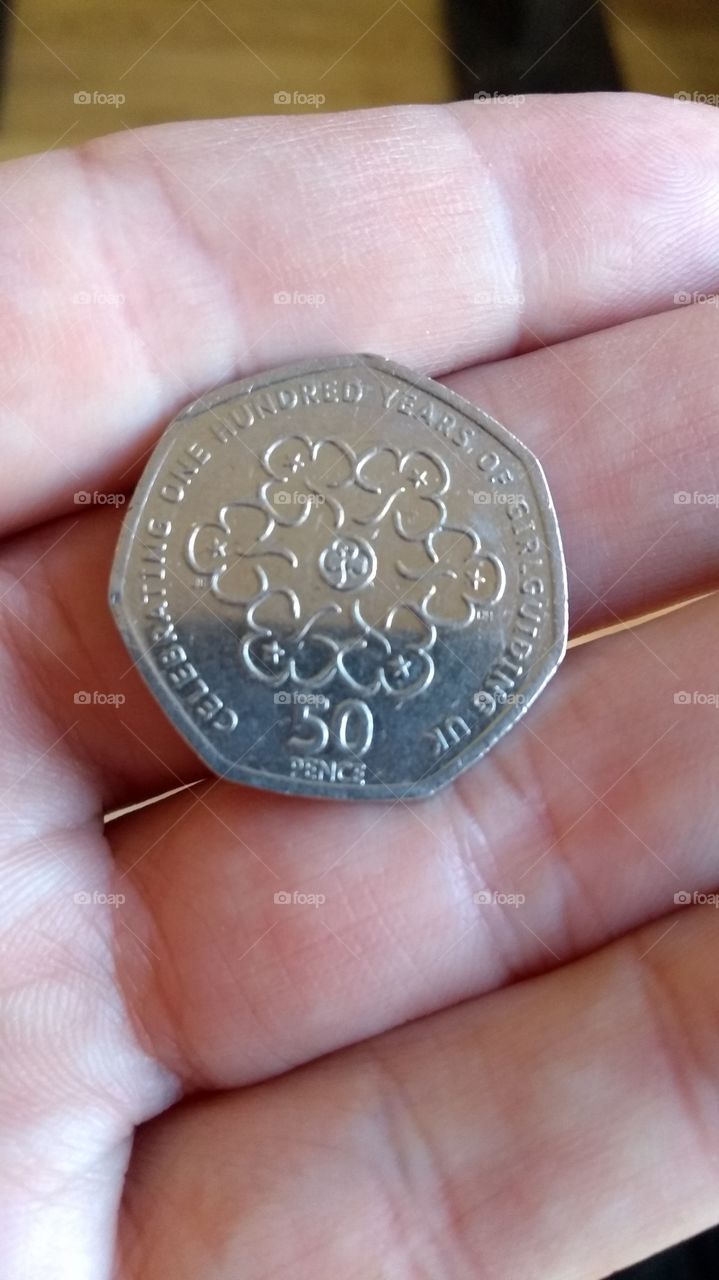 clover 50p coin