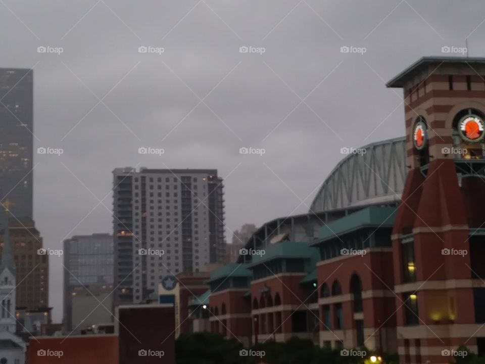 this photograph is of the city and also the Minute Maid Stadium I took this one from the highway as well