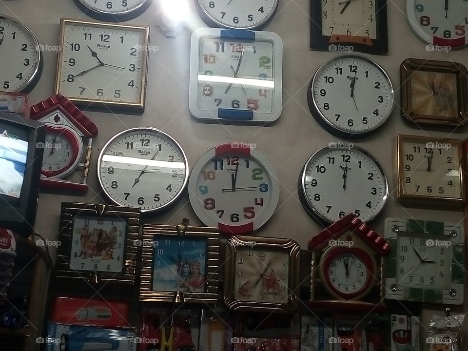 watches in the shop