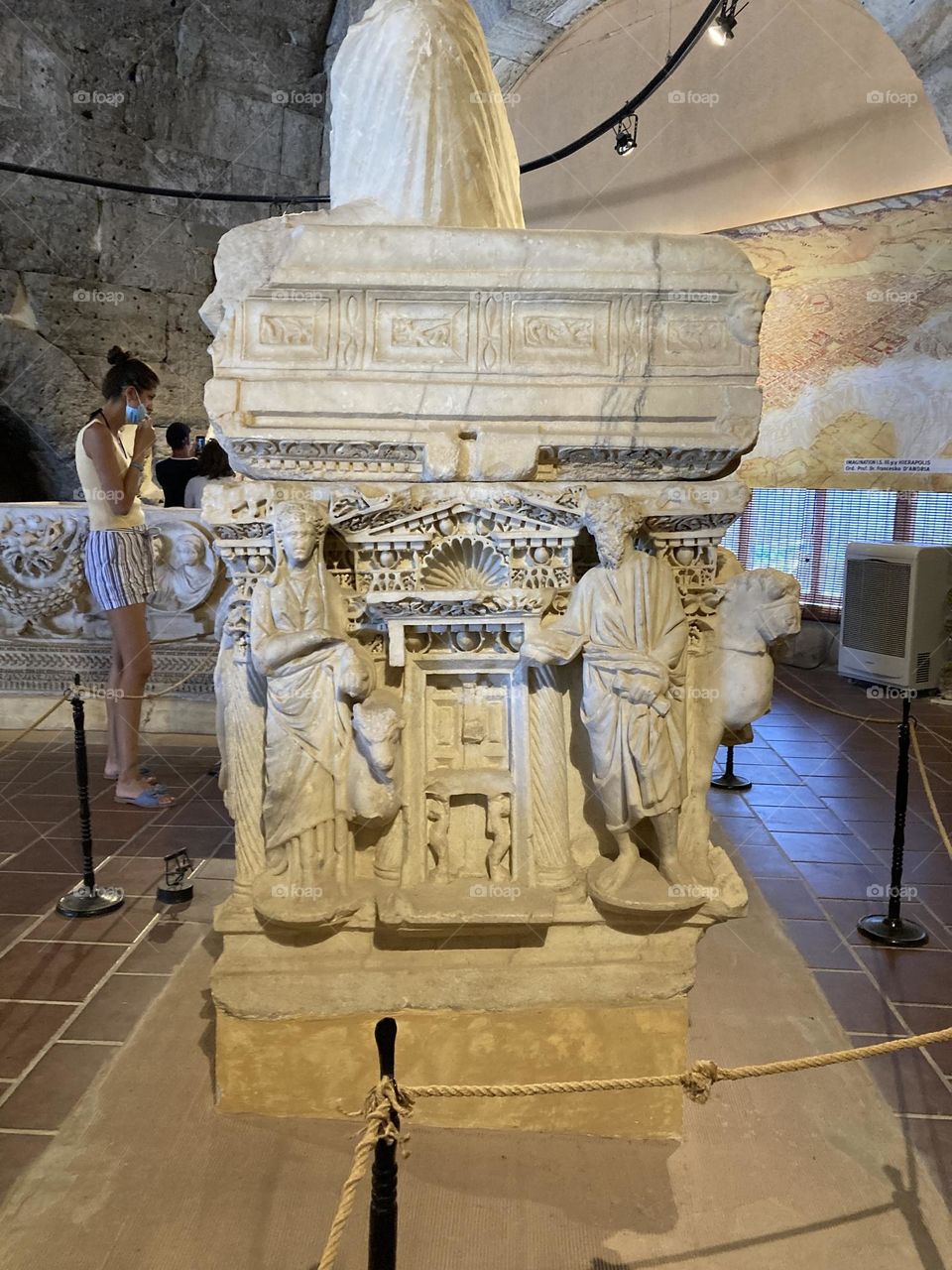 Ephesus ancient city. Sightseeing in Turkey. Hot sunny day in Kusadasi. Ancient ruins of historic places. To travel is to live. Museum in Ephesus 