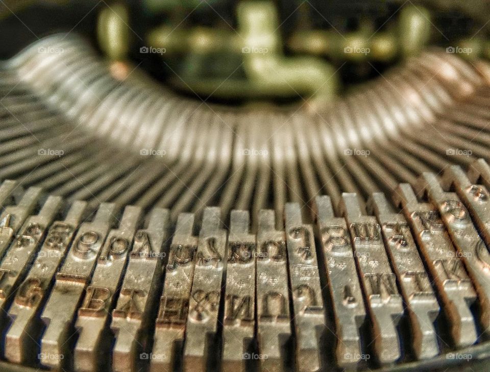Vintage Typewriter Type Bars