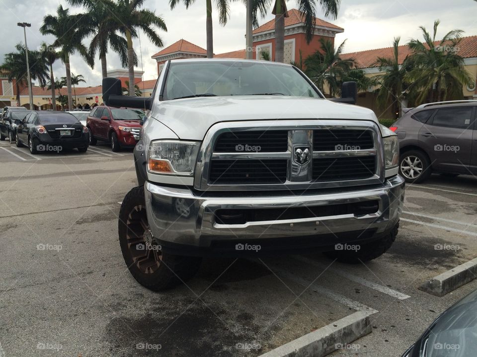 Truck that takes up 3 parking spaces