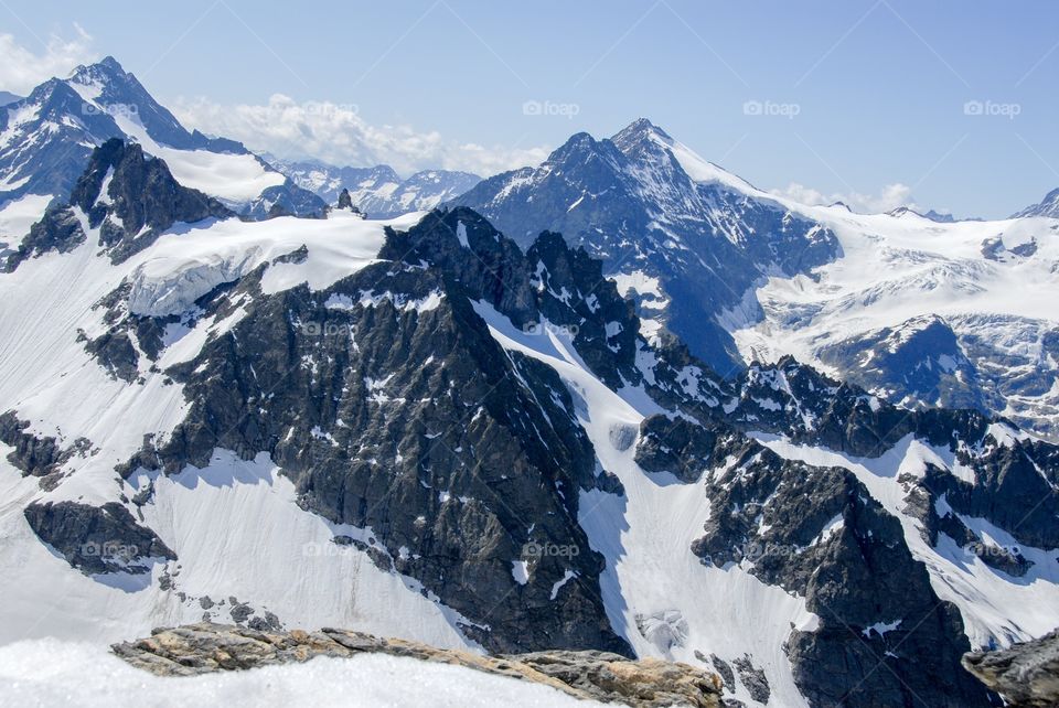 Mountains in winter, Switzerland