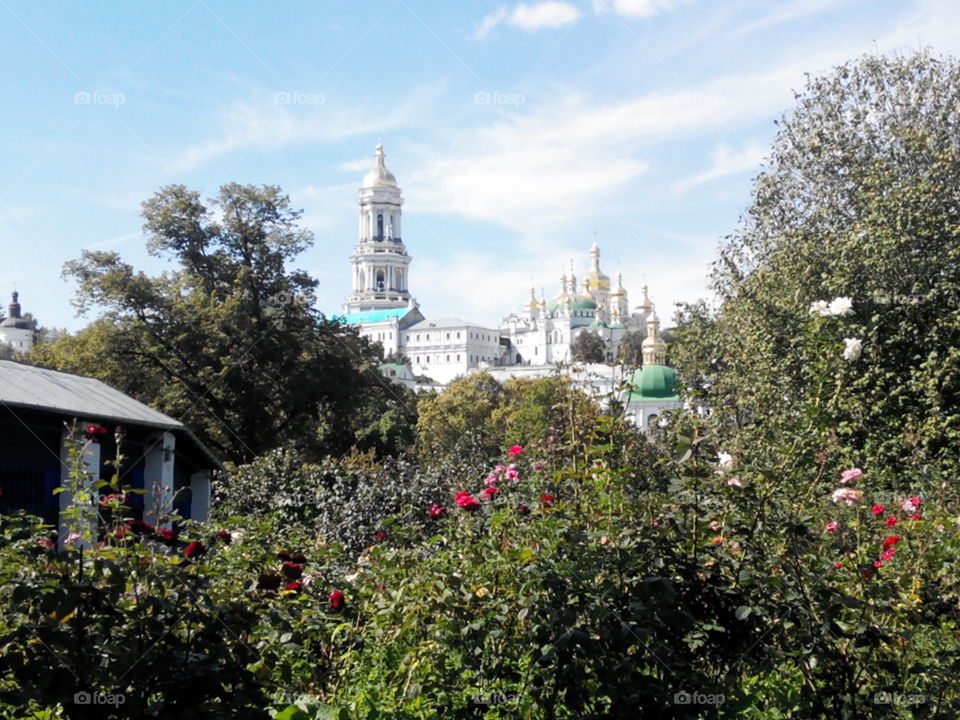church landscape. kiev Ukraine