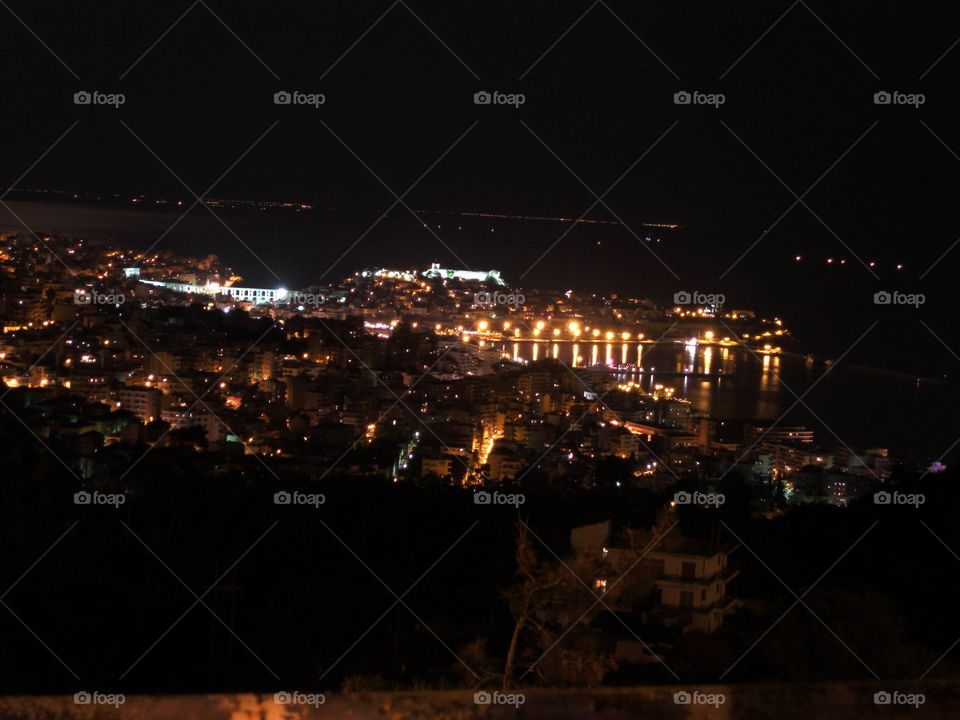 Kavala by night