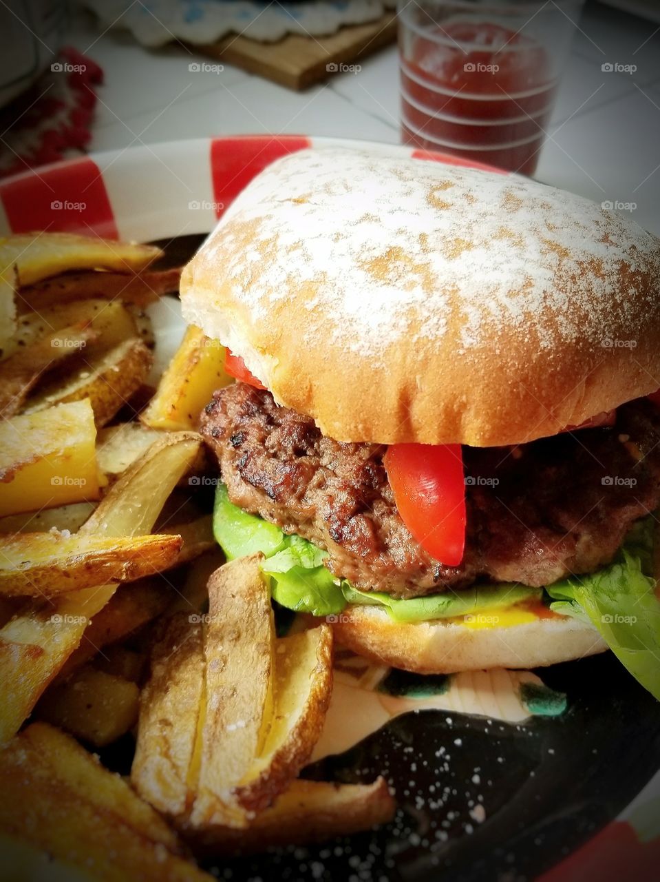 Homemade Burger & Fries