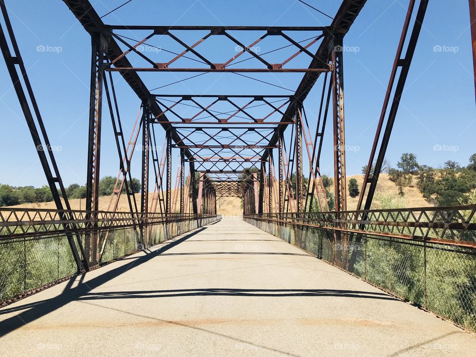 Perfect day to walk in old La Grange Bridge 