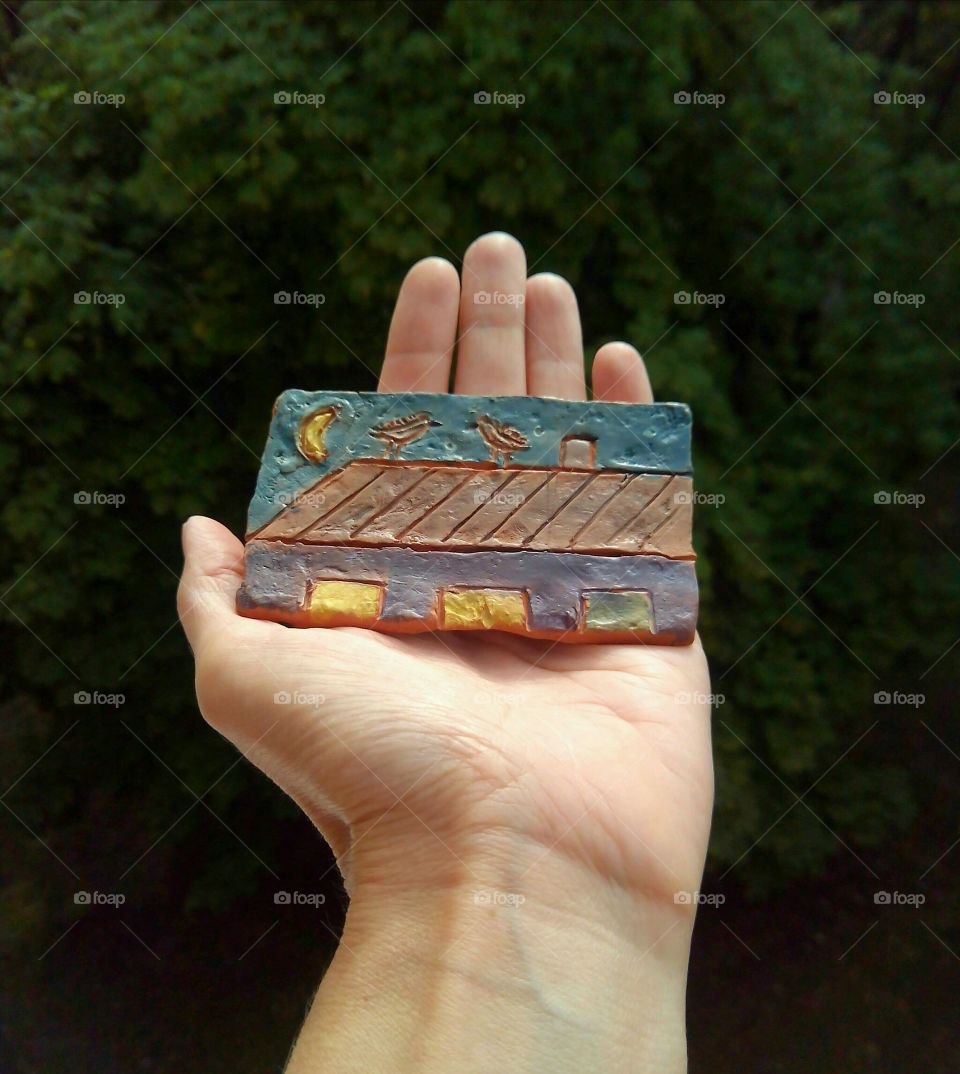 Hand, Wood, Outdoors, One, Miniature