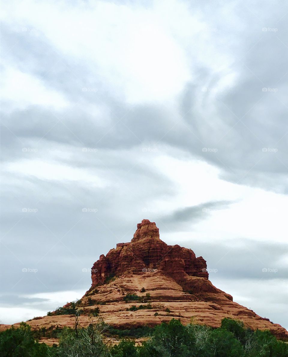 High angle view of rock