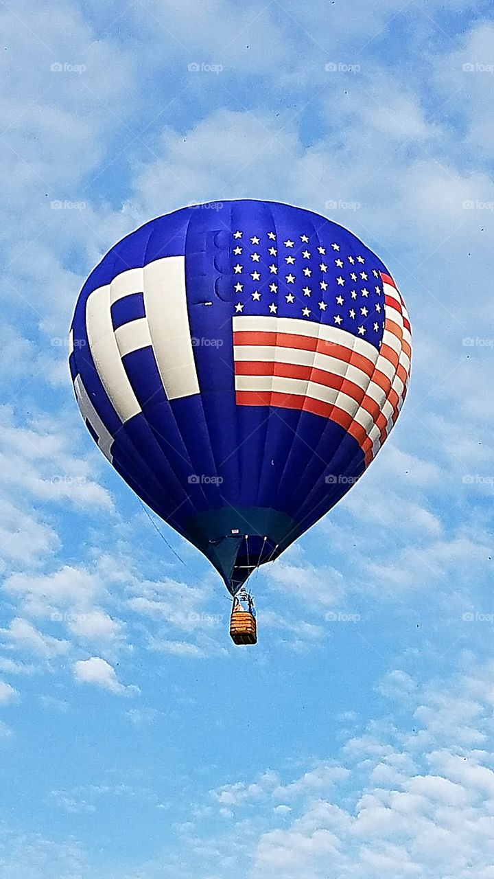 USA theme hot air balloon