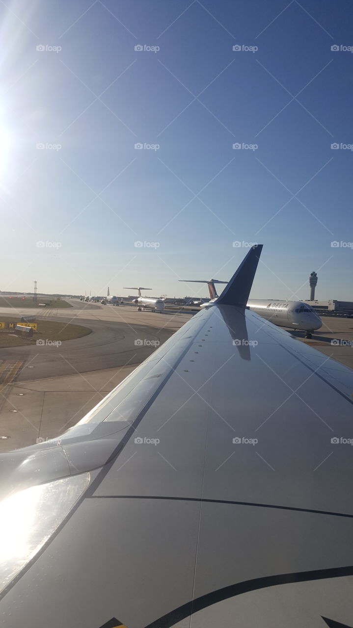queue at the airport Atlanta