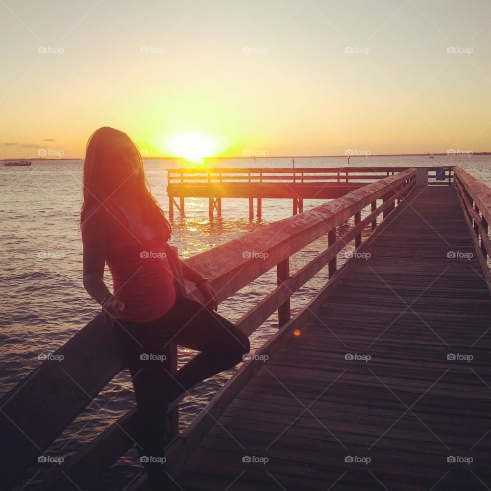 Sunset at the pier