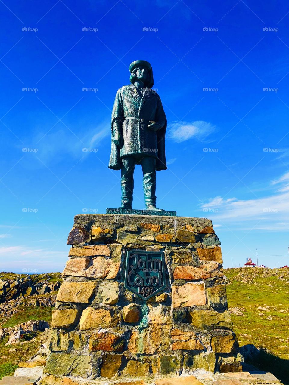 John Cabot statue in Bonavista, NL