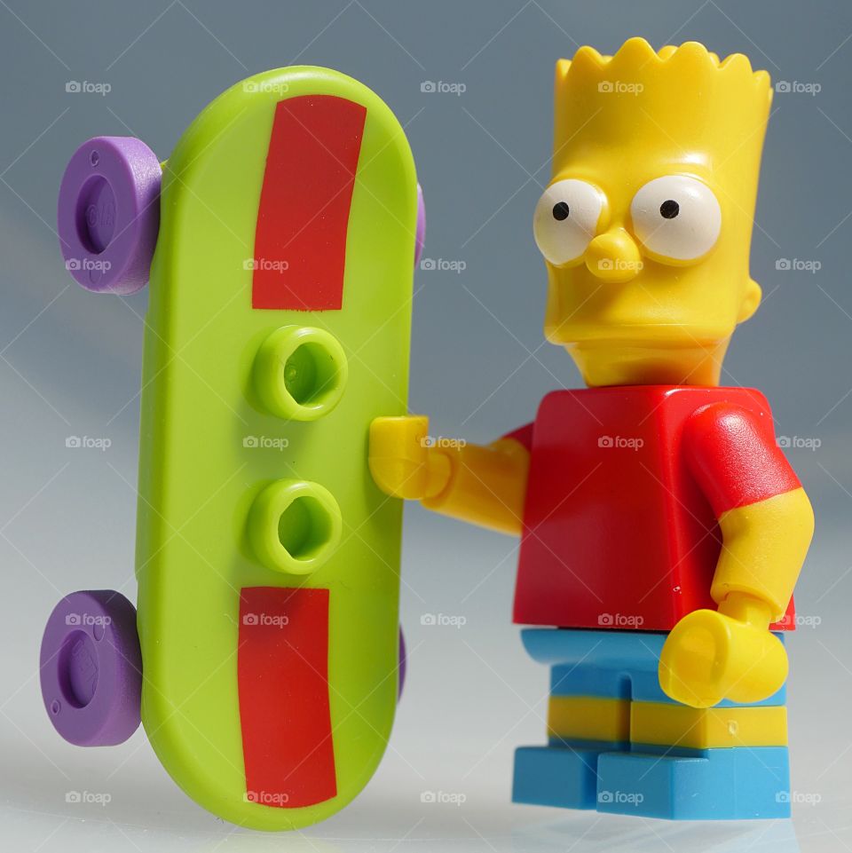 Bart Simpson with skateboard