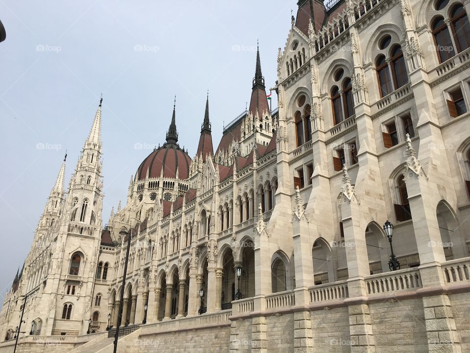 Exterior of Hungarian Parliament
