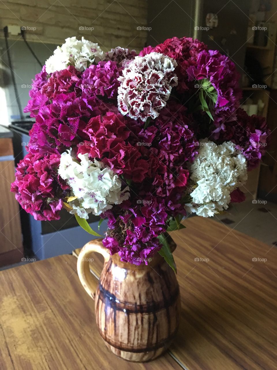 Bouquet de fleurs offert ce matin
