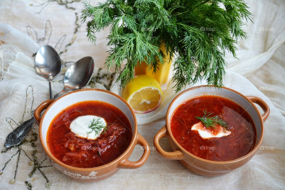 Soup in bowl