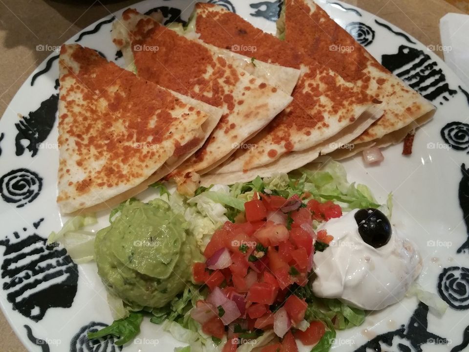 Quesadilla. Lunch