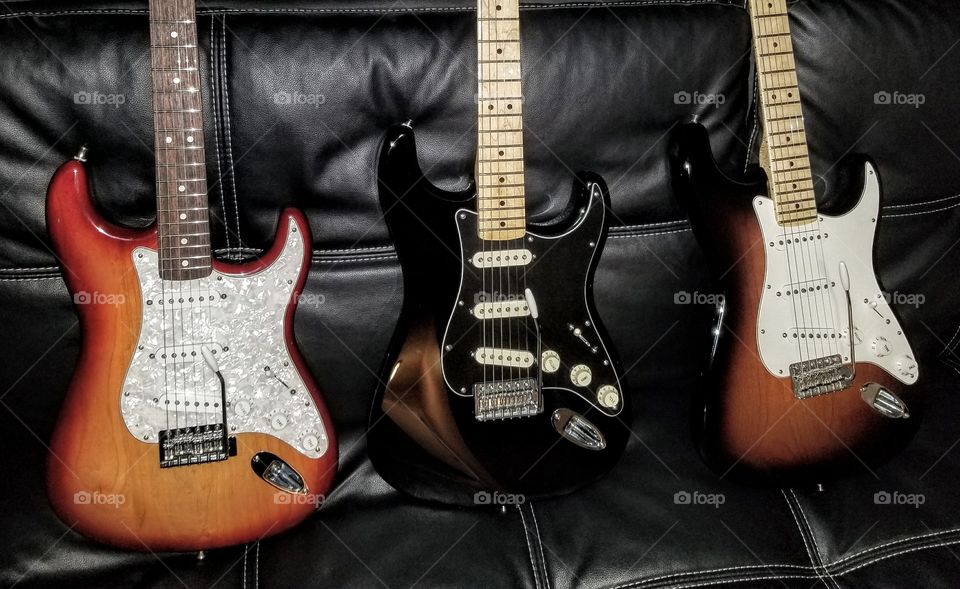 Stratocasters together