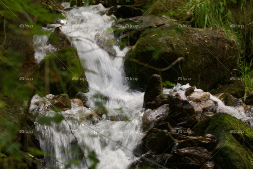 View of waterfall