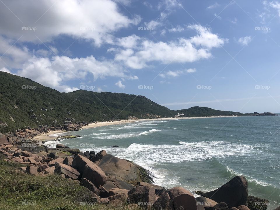 Beautiful beach view in Brazil