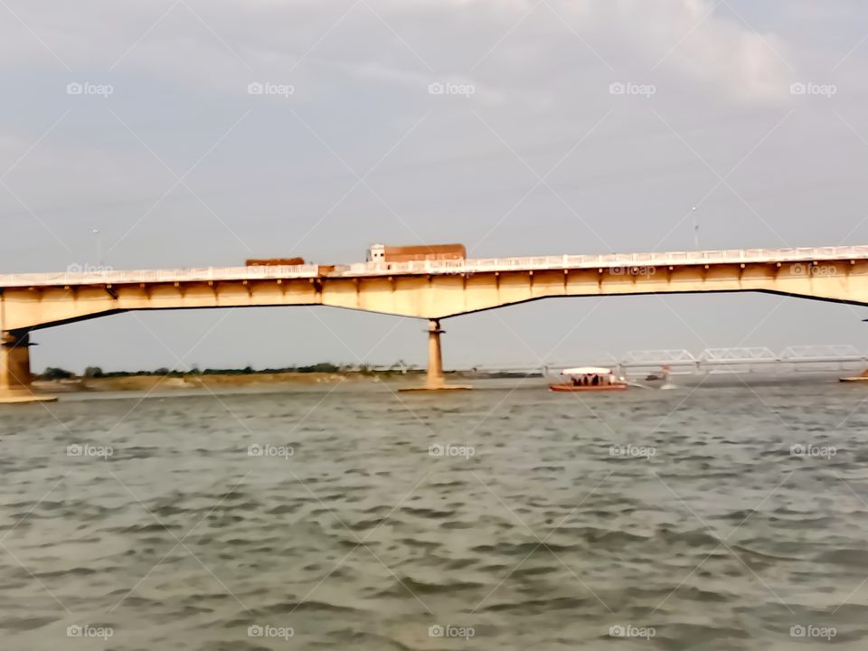 Beautiful bridge on river awesome image india