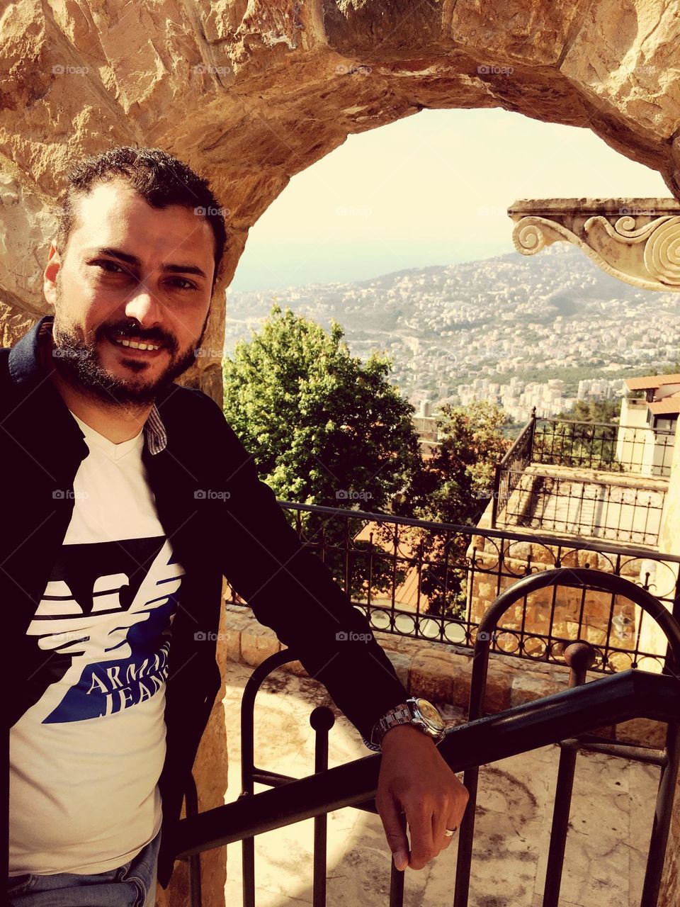 Standing on the window