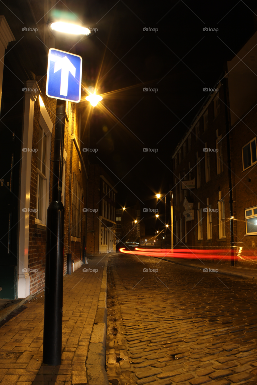street night lights cobbled by Weathers71