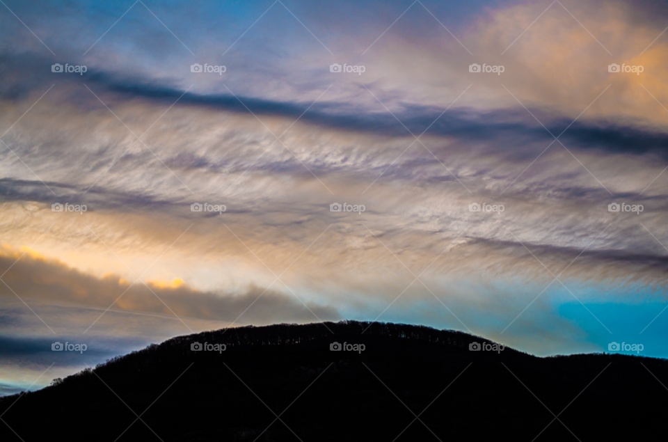 mountain clouds sunrise iona island by delvec