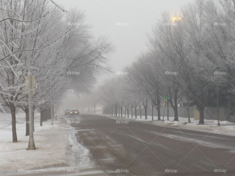 A Snowy Fargo Street