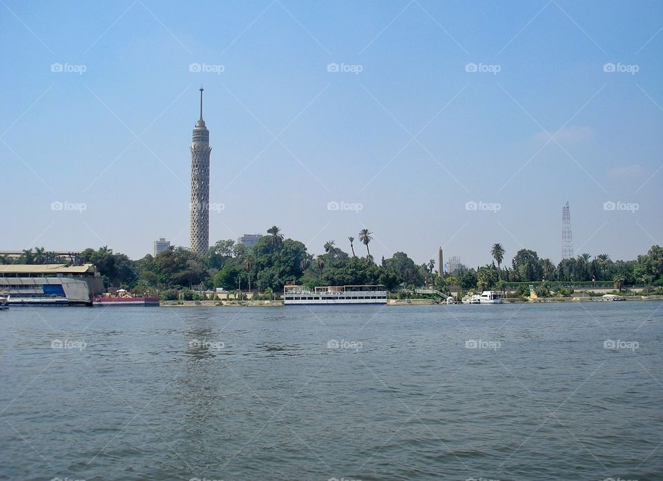 Nile and Lotus tower in Cairo