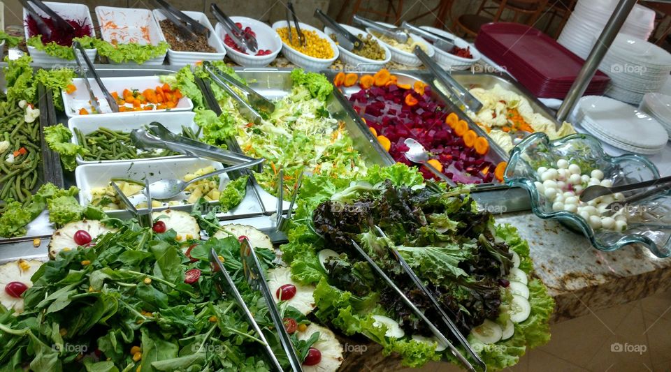 Food, Vegetable, Market, Lettuce, Buffet